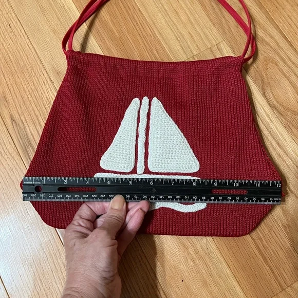The Sak. Red Sailboat Design Women's Bag - Picture 4 of 7